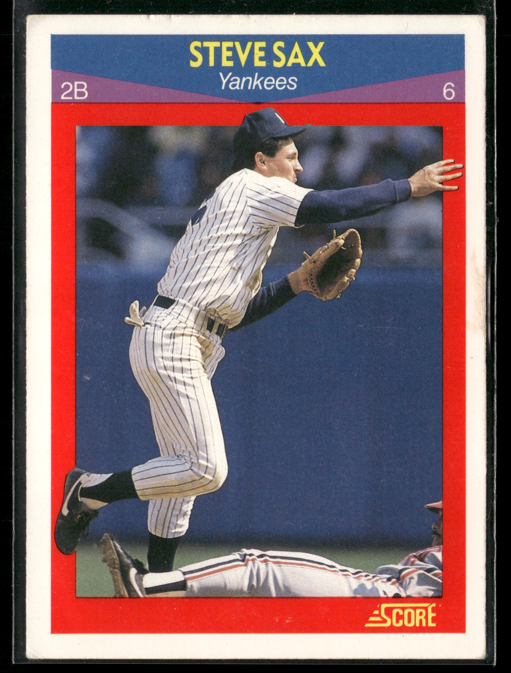 1990 Score 100 Superstars #2 Steve Sax